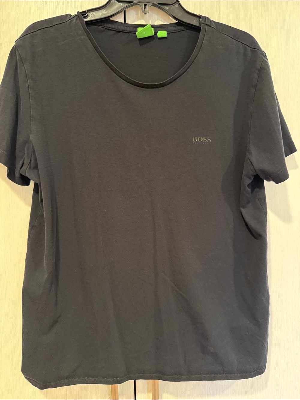Boss Men's Black Crew Neck Logo Tee